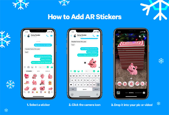 Facebook Messenger AR Stickers