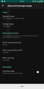 Whatsapp dark mode Settings