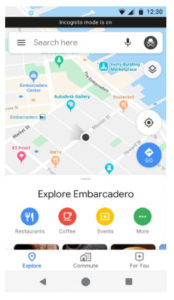 Google Maps 私隐模式