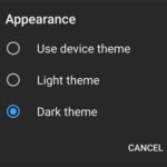 Youtube Dark Theme Settings