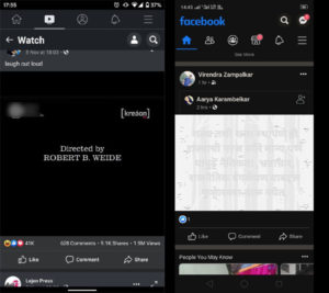 Facebook Dark mode