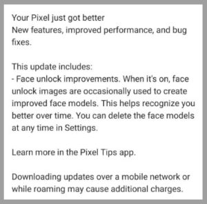 Pixel 4/XL Dec Update