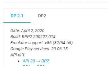 Android 11 Developer Preview 2.1