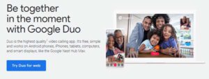 Google Duo 網頁版