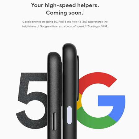 Google Pixel 5, Pixel 4a 5G