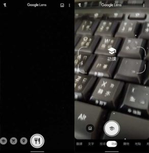 Google Lens 界面