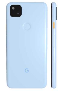 藍色 Google Pixel 4a