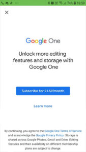 Google One Google Photos