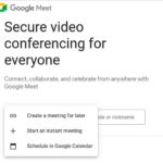 Google Meet New Meeting Options