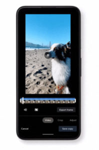 Google Photos Video Editor
