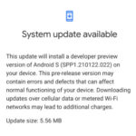 Android 12 Developer Preview 1.1
