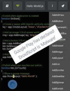 DroidScript Malware