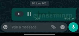 WhatsApp Beta Voice Messages