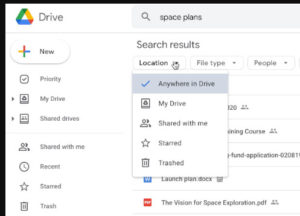 Google Drive 网页版改进搜寻功能