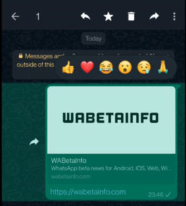 WhatsApp Beta 可以畀 Like, 畀心