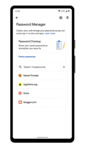 Google Password Manager