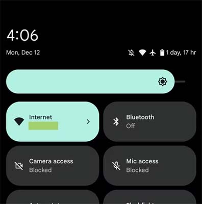 Android 13 QPR2 Quick Settings