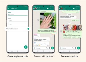 WhatsApp 多項功能改進: 投票、轉寄、分享文件