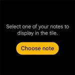 Wear OS Google Keep Single Note Tile