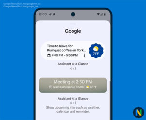 Google At a glance Widget