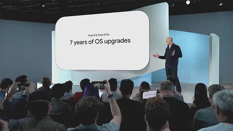Google Pixel 8 7年系统更新