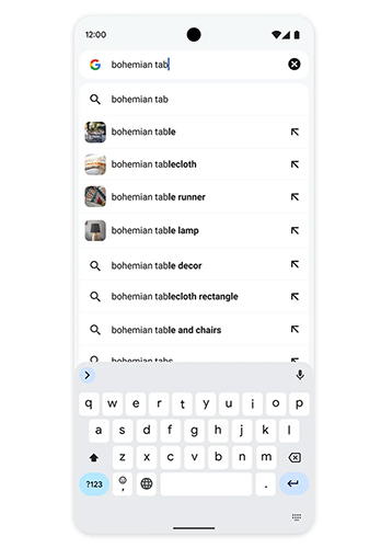 Google Chrome Mobile Search