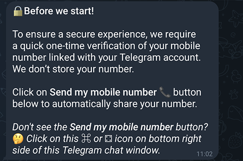 Microsoft AI Copilot Telegram Share Number