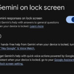 Gemini on lock screen