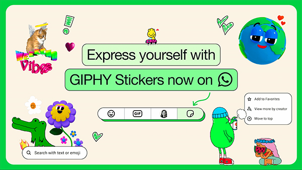 WhatsApp 与 GIPHY 合作