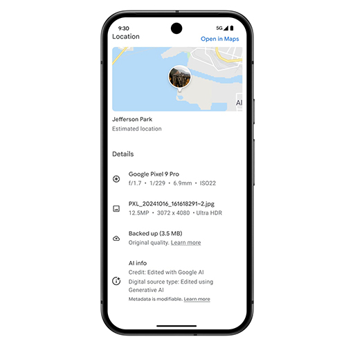 Google Photos AI Info