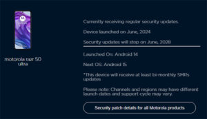 Motorola 可獲得 Android 15 升級裝置