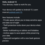 Pixel Android 15 Upgrade