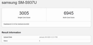 Galaxy S25 Geekbench