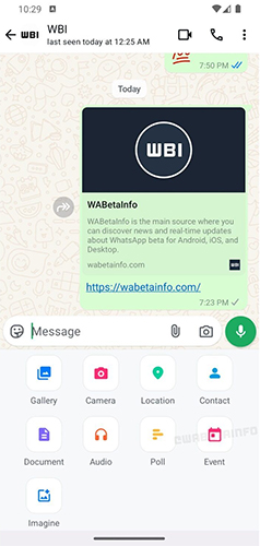 WhatsApp Private Chat Event