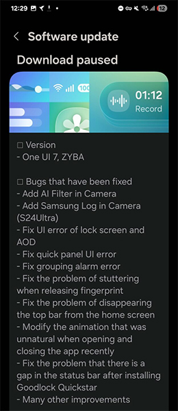 Galaxy S24 One UI 7 Beta 4