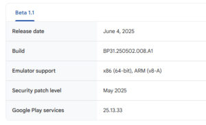 Android 16 QPR1 Beta 1