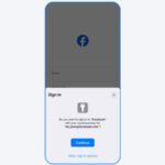 Facebook Passkeys Signin