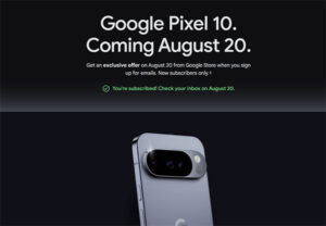 Google Store Pixel 10 August 20