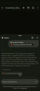 Gemini in Google Drive App