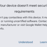 your device does not meet security requirements