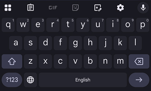 Gboard 键盘 隐藏逗号、句号键