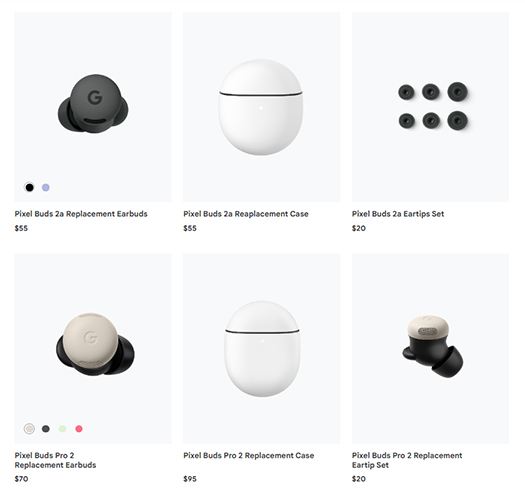 Pixel Buds 替換零件