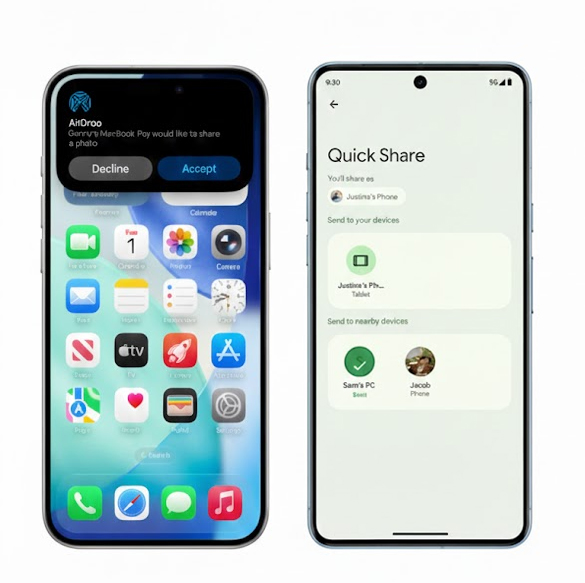 Android Quick Share with Airdrop