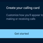 Google Phone App Create Calling Card