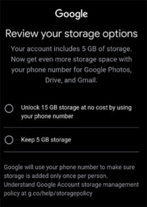 Google 帳戶 5GB 免費雲端儲存空間
