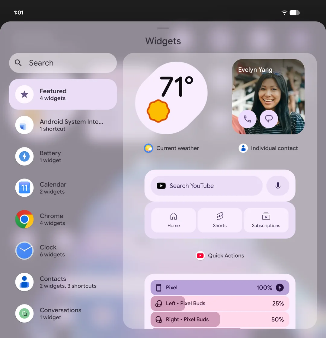 Widget Background Blur