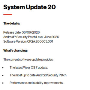 Wear OS 7 Update