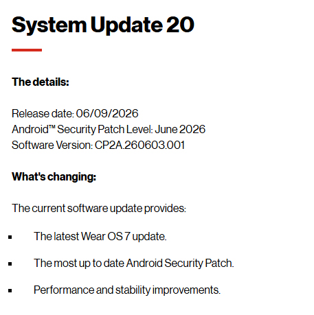 Wear OS 7 Update