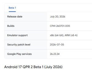 Android 17 QPR2 Beta 1